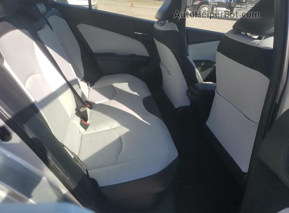 JTDKAMFU7M3137514 2021 TOYOTA PRIUS Silver Vista de los asientos traseros