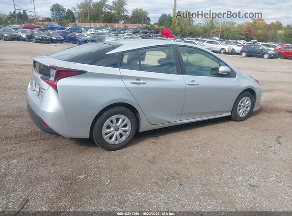 JTDKAMFU8N3160348 2022 TOYOTA PRIUS Silver Trasero derecho