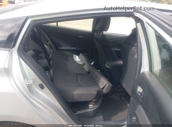 JTDKAMFU8N3160348 2022 TOYOTA PRIUS Silver Vista de la etiqueta del VIN