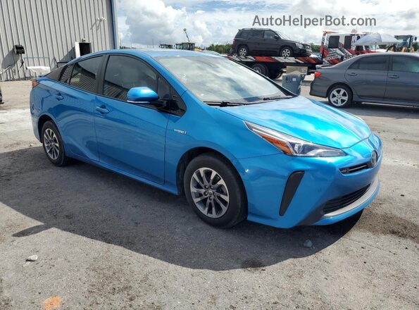 JTDKARFU2L3119014 2020 TOYOTA PRIUS Blue Przód prawy