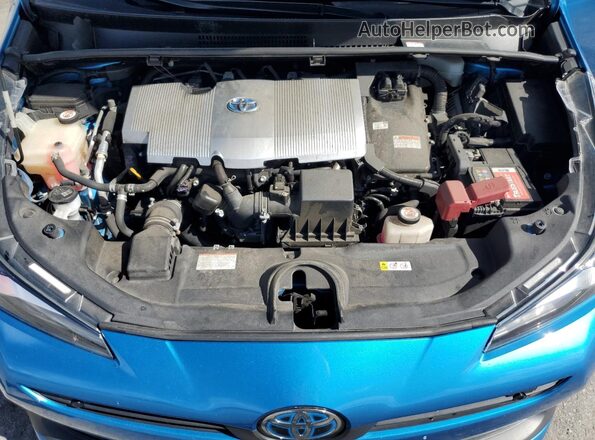 JTDKARFU2L3119014 2020 TOYOTA PRIUS Blue Widok wnętrza z tyłu