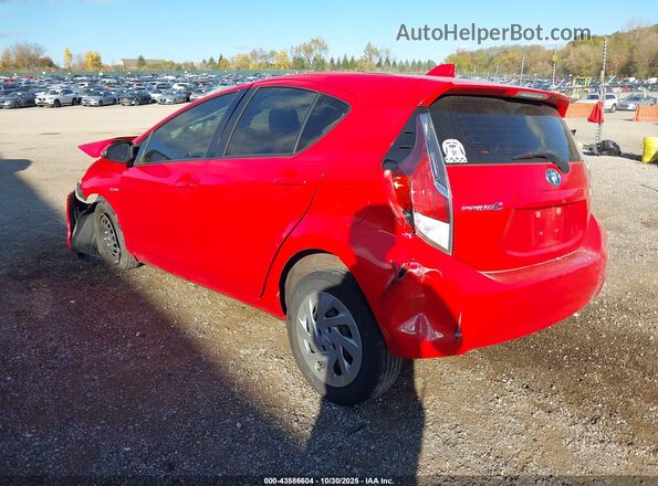 JTDKDTB37G1136880 2016 TOYOTA PRIUS C Red უკანა მარცხენა