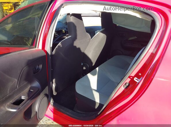 JTDKDTB37G1136880 2016 TOYOTA PRIUS C Red VIN კოდის სტიკერის ხედი