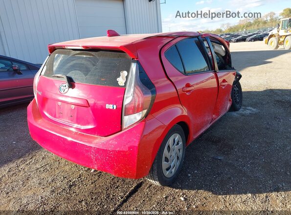 JTDKDTB37G1136880 2016 TOYOTA PRIUS C Red უკანა მარჯვენა