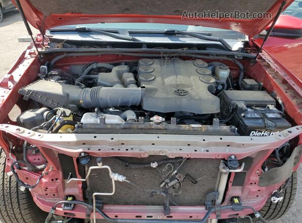 JTEEU5JR1M5236780 2021 TOYOTA 4RUNNER Burgundy Widok wnętrza z tyłu