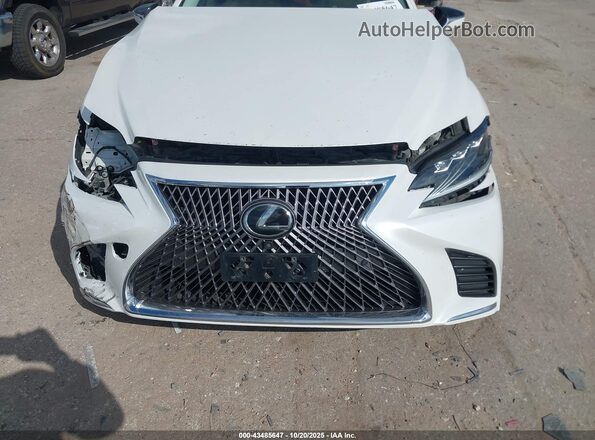 JTHB51FF0J5006024 2018 LEXUS LS 500 White Widok zestawu wskaźników