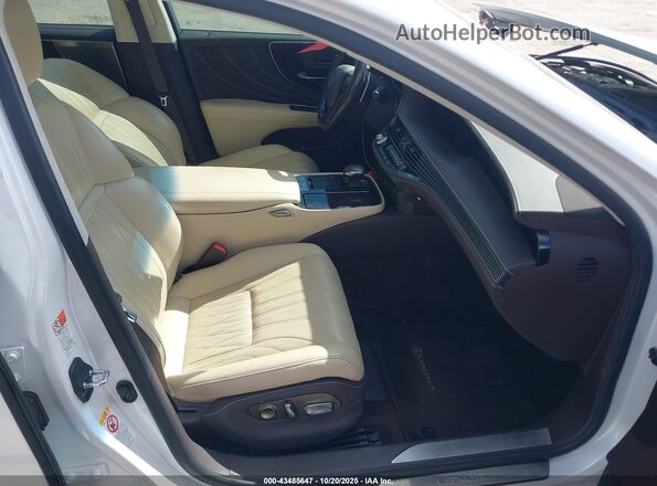 JTHB51FF0J5006024 2018 LEXUS LS 500 White Widok wnętrza z przodu