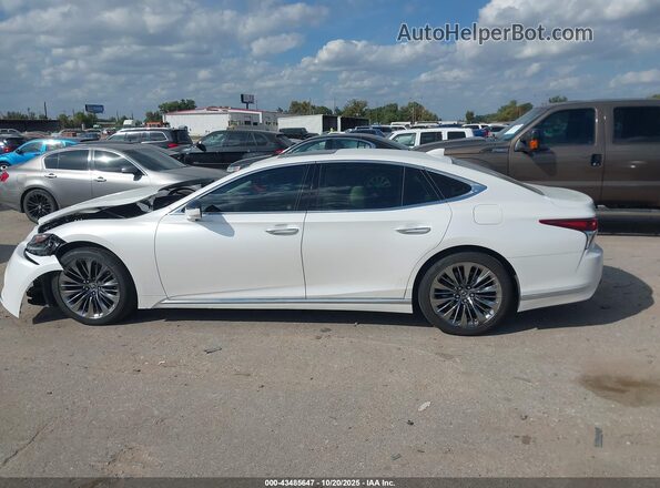JTHB51FF0J5006024 2018 LEXUS LS 500 White Widok wnętrza 360 stopni