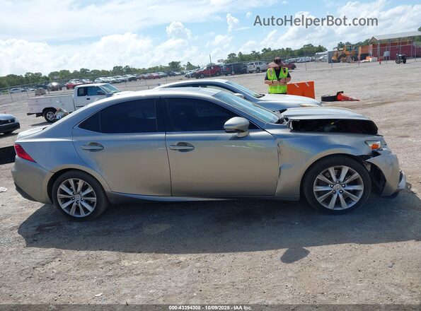 JTHBA1D21G5001550 2016 LEXUS IS 200T Серебряный Вид задней части салона