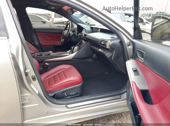 JTHBA1D22H5046627 2017 LEXUS IS 200T Gold Widok wnętrza z przodu