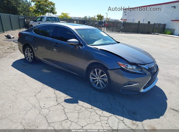 JTHBW1GGXG2126394 2016 LEXUS ES 300H Серый Передняя правая четверть