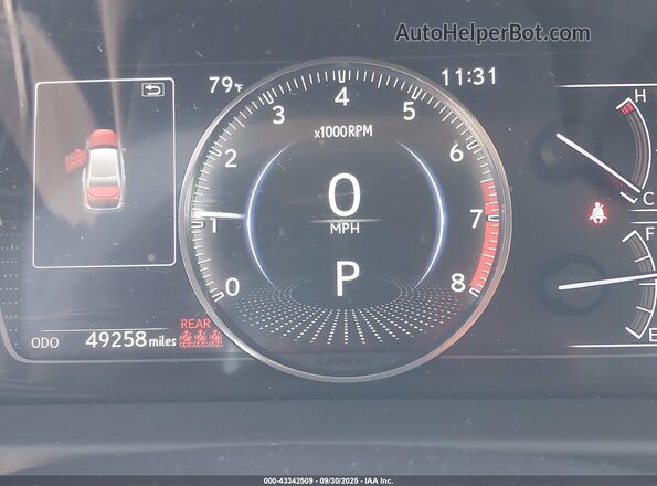JTHBZ1B10K2000368 2019 LEXUS ES 350 Синий Вид задних сидений