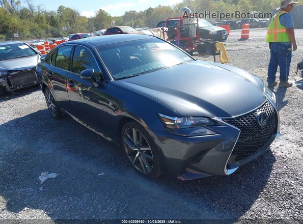 JTHCZ1BL8HA007329 2017 LEXUS GS 350 Черный Передняя правая четверть