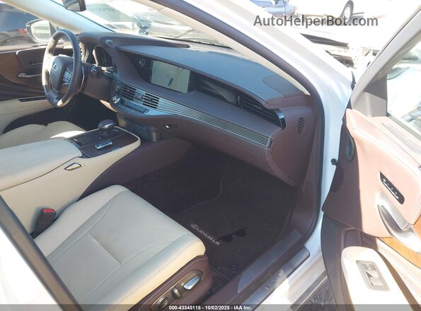 JTHD51GF0L5008012 2020 LEXUS LS 500 Белый Вид салона спереди