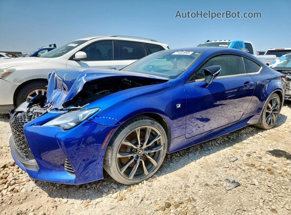 JTHGA5BC2L5010860 2020 LEXUS RC Blue Առջևի ձախ երեք քառորդ տեսարան