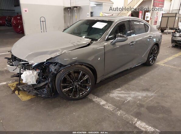 JTHGZ1E20R5037259 2024 LEXUS IS 350 Серый Передняя левая четверть