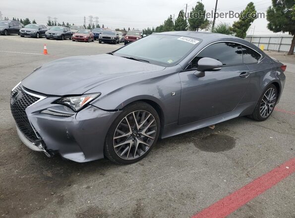 JTHHE5BC4H5016692 2017 LEXUS RC Серый Передняя левая четверть