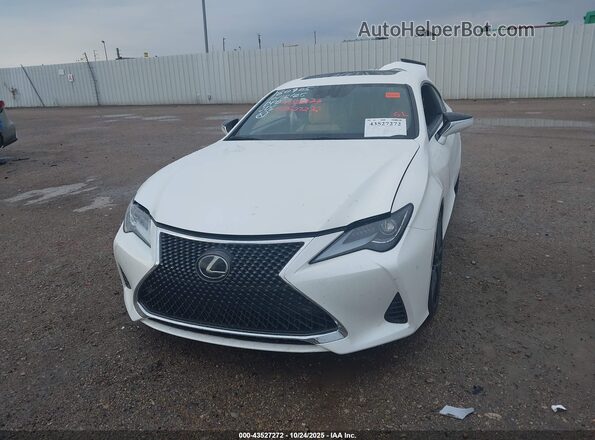 JTHHZ5BC2K5019652 2019 LEXUS RC 350 White Widok zestawu wskaźników