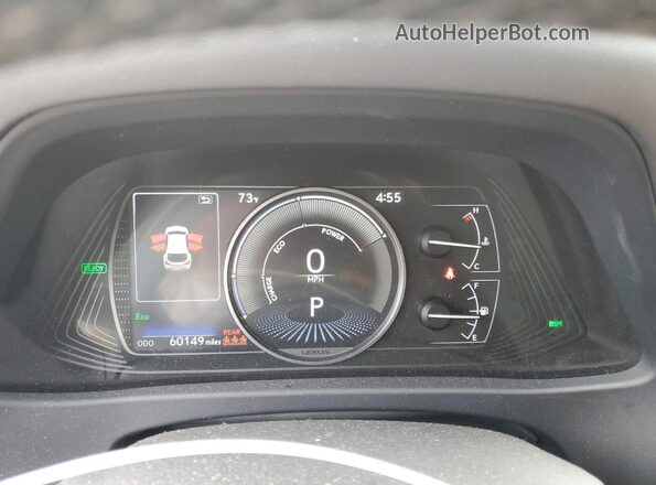 JTHP9JBH1L2020259 2020 LEXUS UX Silver Вид щитка приладів