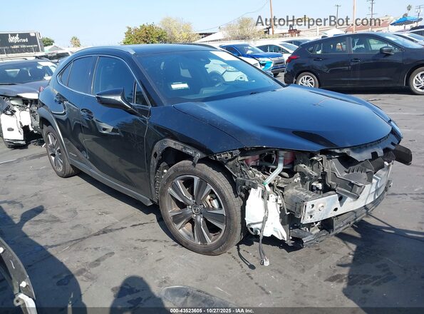 JTHU9JBH7K2015620 2019 LEXUS UX 250H Черный Передняя правая четверть