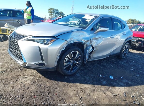 JTHY3JBH3K2010336 2019 LEXUS UX 200 Silver Առջևի ձախ երեք քառորդ տեսարան
