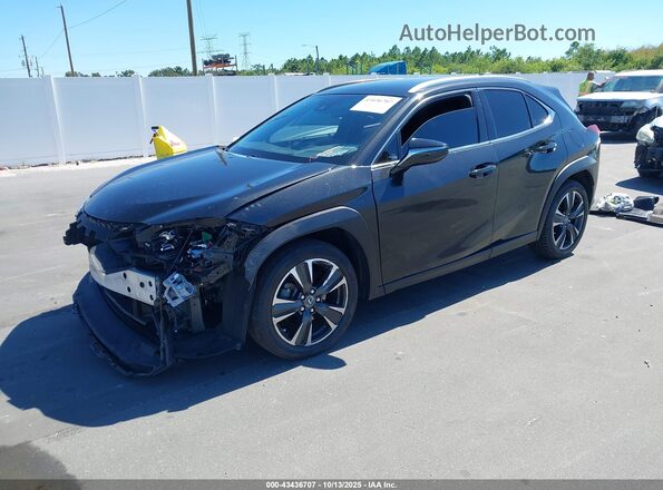 JTHY3JBH5K2019846 2019 LEXUS UX 200 Black წინა მარცხენა ხედი სამი მეოთხედიდან