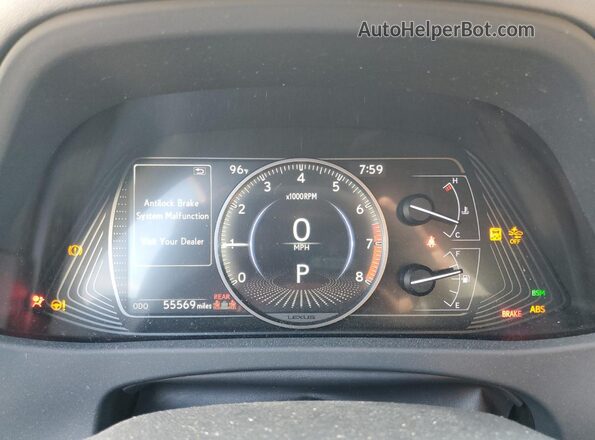 JTHY3JBHXK2002136 2019 LEXUS UX White Սարքավորումների վահանակի տեսք