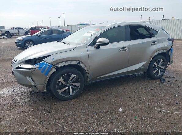 JTJBJRBZ9K2115299 2019 LEXUS NX 300H Серебряный Передняя левая четверть
