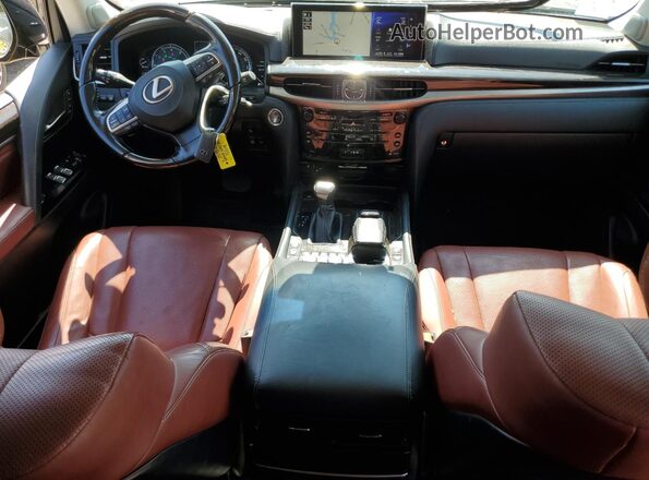 JTJDY7AXXM4339035 2021 LEXUS LX Синий Вид панели приборов