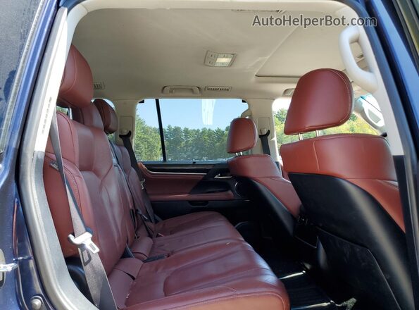 JTJDY7AXXM4339035 2021 LEXUS LX Синий Вид задней части салона