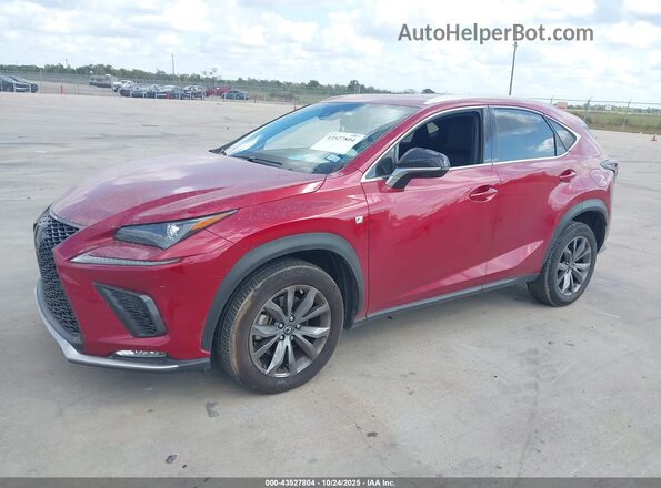 JTJSARBZ6M2202354 2021 LEXUS NX 300 Red წინა მარცხენა ხედი სამი მეოთხედიდან