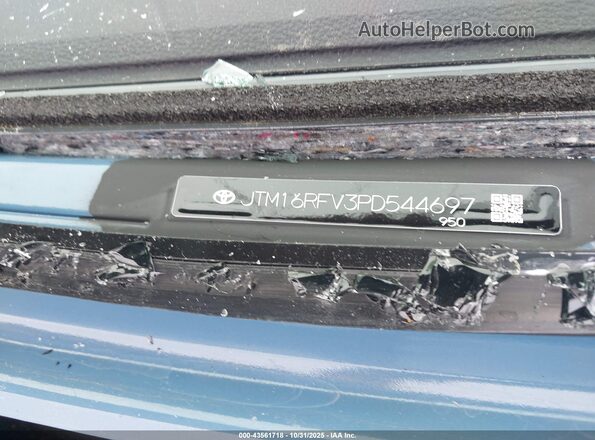 JTM16RFV3PD544697 2023 TOYOTA RAV4 HYBRID Blue Vista del compartimento del motor