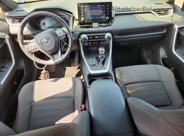 JTMAB3FV9MD004551 2021 TOYOTA RAV4 Blue Widok deski rozdzielczej