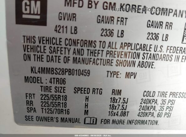 KL4MMBS28PB010459 2023 BUICK ENCORE Белый Вид подкапотного пространства