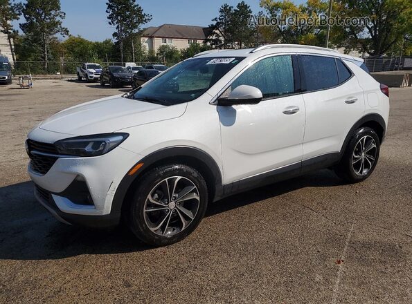 KL4MMFSL5LB128530 2020 BUICK ENCORE White Առջևի ձախ երեք քառորդ տեսարան