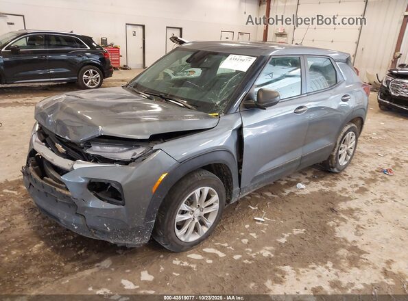 KL79MMS29MB130674 2021 CHEVROLET TRAILBLAZER Gray Передня ліва чверть
