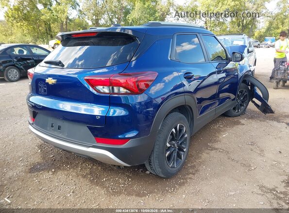 KL79MPS21NB015604 2022 CHEVROLET TRAILBLAZER Синий Задняя правая четверть