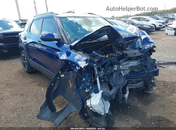 KL79MPS21NB015604 2022 CHEVROLET TRAILBLAZER Синий Передняя правая четверть