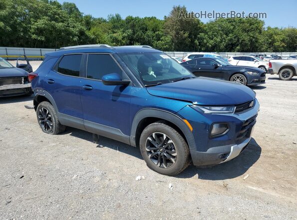 KL79MRSL1MB008011 2021 CHEVROLET TRAILBLAZER Синий Передняя правая четверть