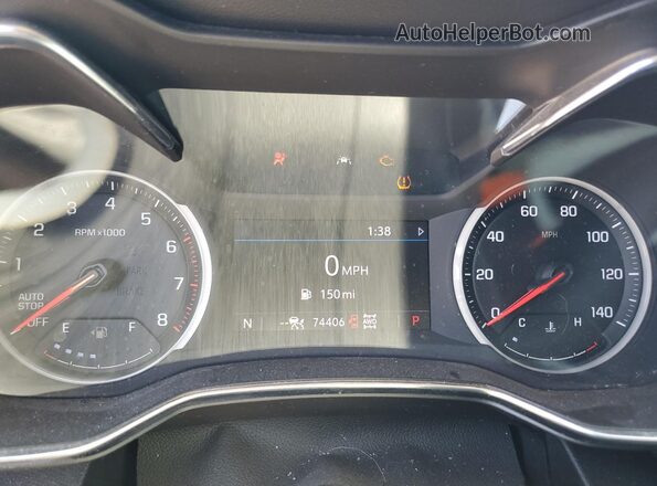 KL79MRSL1MB008011 2021 CHEVROLET TRAILBLAZER Синий Вид щитка приборов