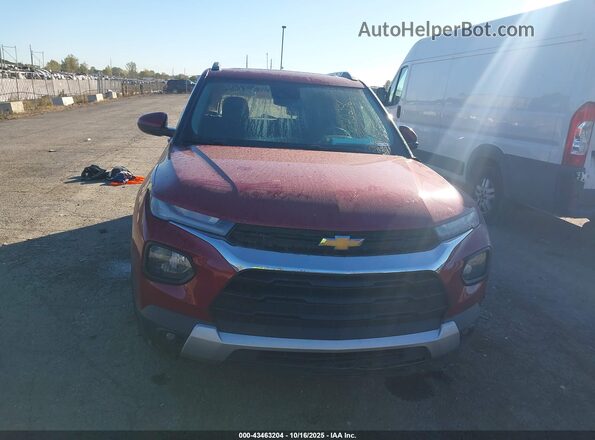 KL79MRSL1MB070296 2021 CHEVROLET TRAILBLAZER Red Widok zestawu wskaźników