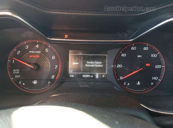 KL79MTSL6MB148181 2021 CHEVROLET TRAILBLAZER White Instrument cluster view