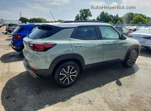 KL79MVSL4SB073859 2025 CHEVROLET TRAILBLAZER Зеленый Задняя правая четверть