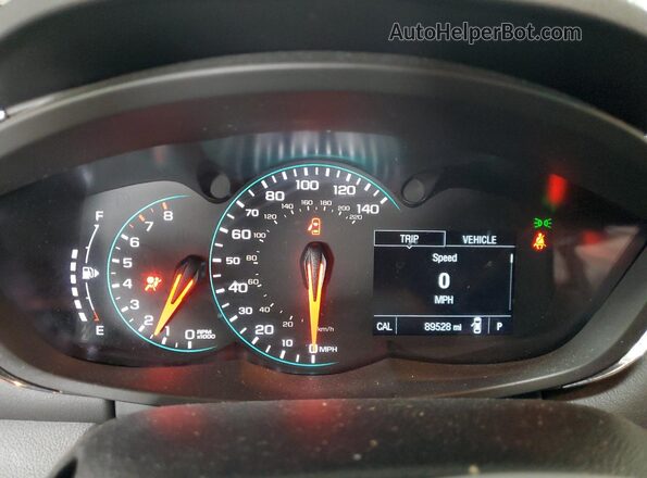 KL7CJPSB2MB358161 2021 CHEVROLET TRAX Красный Вид щитка приборов