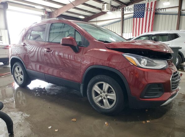 KL7CJPSB2MB358161 2021 CHEVROLET TRAX Красный Передняя правая четверть
