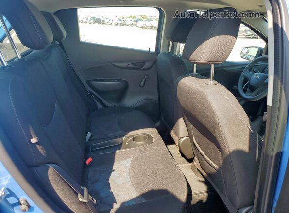 KL8CB6SA1JC465427 2018 CHEVROLET SPARK Blue Widok tylnych siedzeń