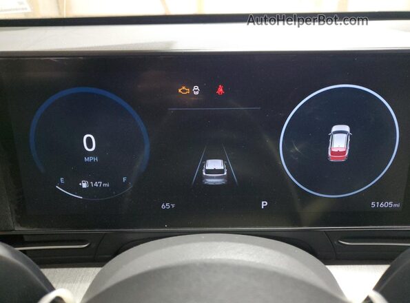 KM8HCCAB2RU075277 2024 HYUNDAI KONA Бирюзовый Вид щитка приборов