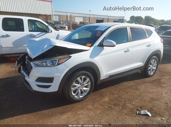 KM8J2CA49LU130756 2020 HYUNDAI TUCSON Белый Передняя левая четверть