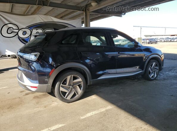 KM8J84A62MU017304 2021 HYUNDAI NEXO Черный Задняя правая четверть