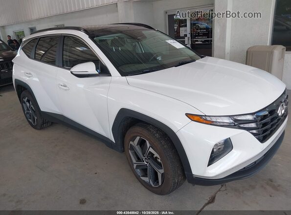 KM8JFCA11NU026663 2022 HYUNDAI TUCSON HYBRID White Przód prawy